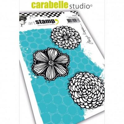 Carabelle Cling Stamps - Dahlien